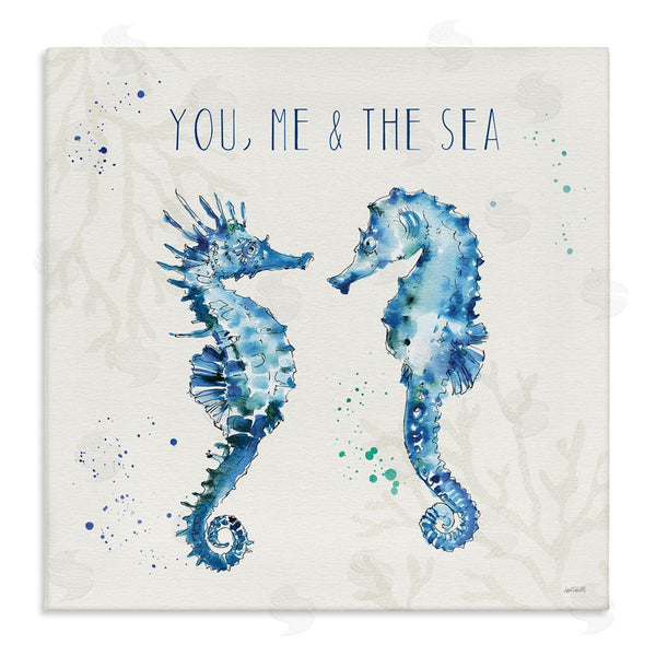 stupell industries Anne Tavoletti | You Me & Sea Quote Seahorse