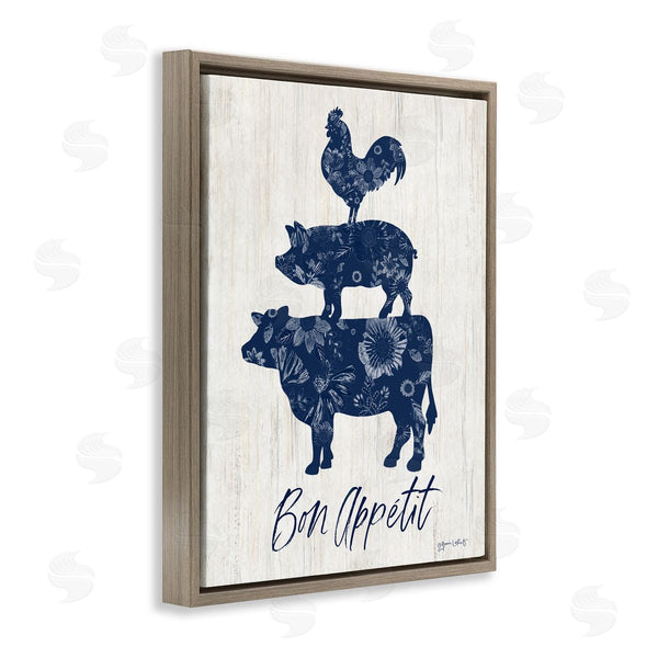 Stupell Industries Annie LaPoint | Bon Appetit Farm Animals