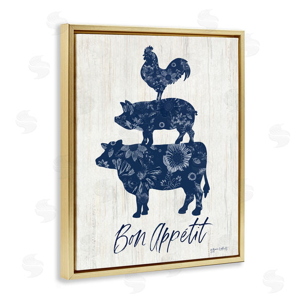 Stupell Industries Annie LaPoint | Bon Appetit Farm Animals