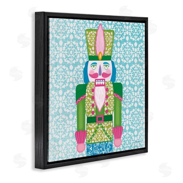 Stupell Industries Annie LaPoint | Bright Hued Seasonal Nutcracker