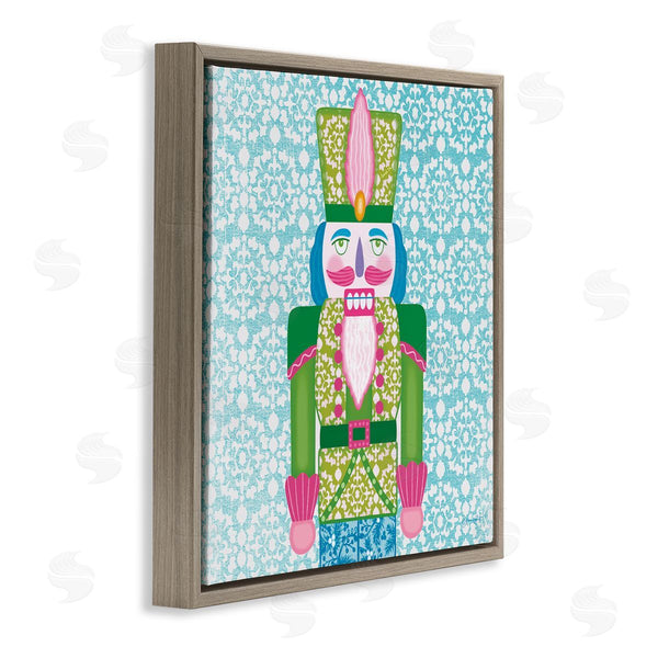 Stupell Industries Annie LaPoint | Bright Hued Seasonal Nutcracker