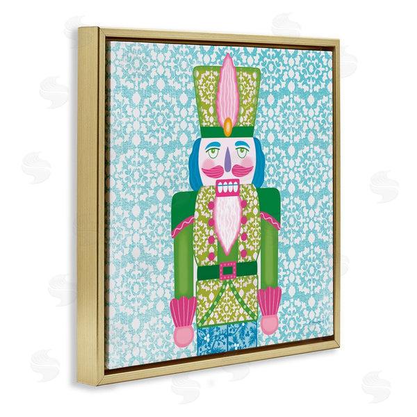 Stupell Industries Annie LaPoint | Bright Hued Seasonal Nutcracker