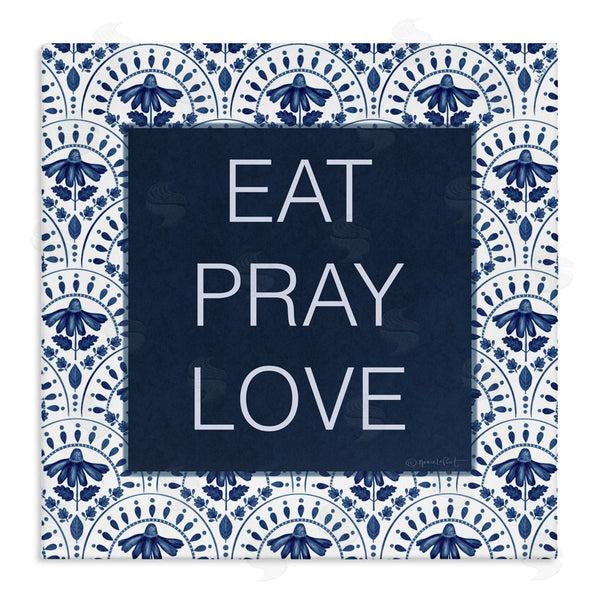stupell industries Annie LaPoint | Eat Pray Love on Blue Florals