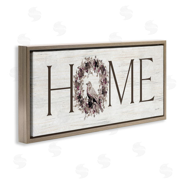 Stupell Industries Annie LaPoint | Home Bird Wreath Sign Wall Art