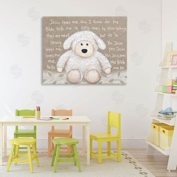 Stupell Industries Annie LaPoint | Jesus Loves Me Little Lamb Wall Art