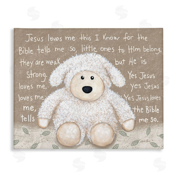 stupell industries Annie LaPoint | Jesus Loves Me Little Lamb Wall Art