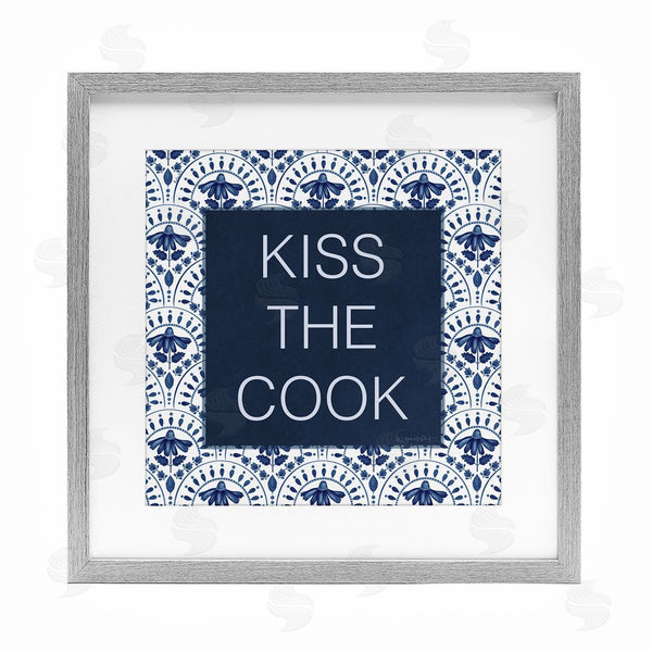 stupell industries Annie LaPoint | Kiss The Cook Blue Florals