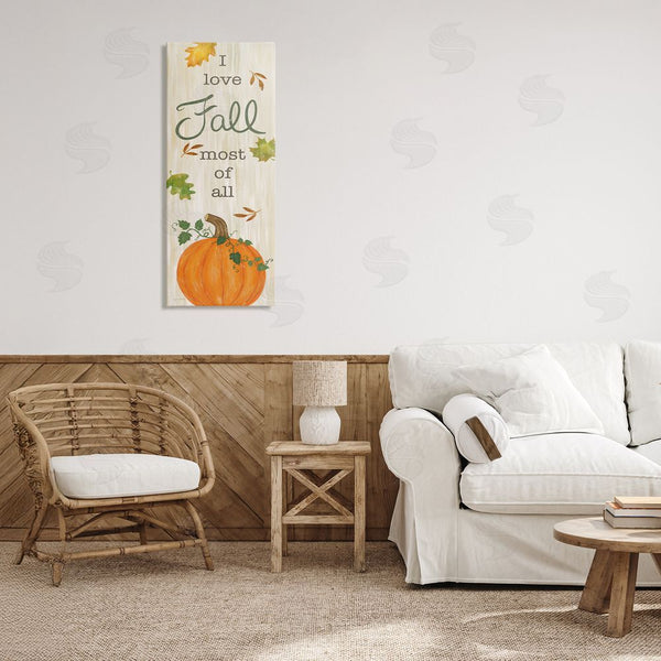 Stupell Industries Annie LaPoint | Love Fall Most With Pumpkin