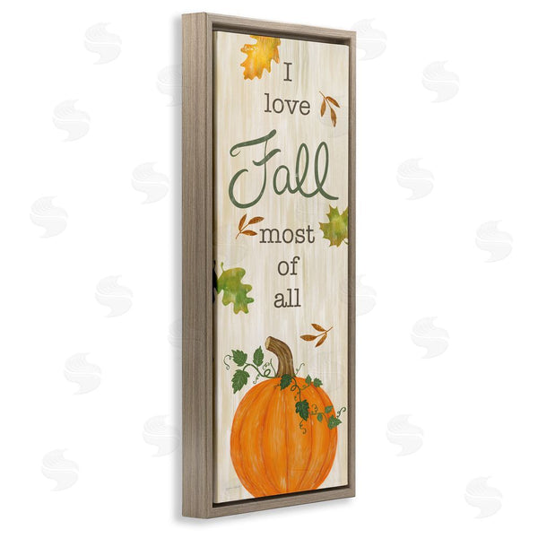 Stupell Industries Annie LaPoint | Love Fall Most With Pumpkin
