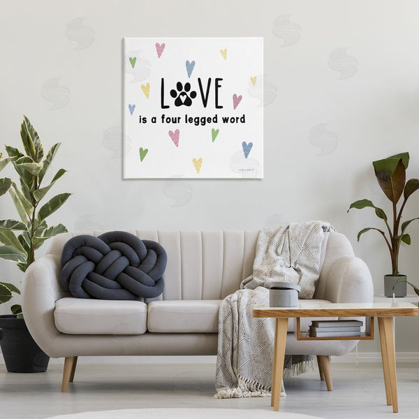 Stupell Industries Annie LaPoint | Love Four Legged Wall Art