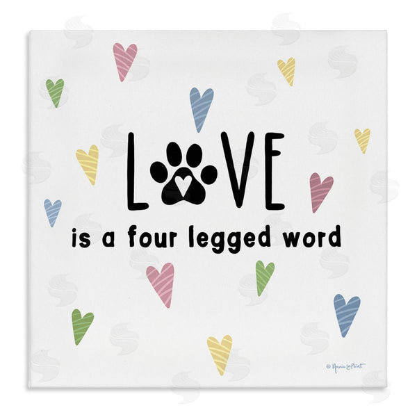 stupell industries Annie LaPoint | Love Four Legged Wall Art