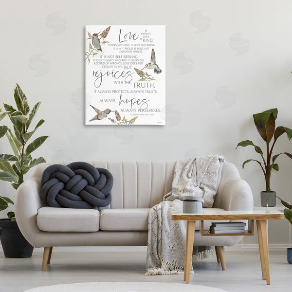 Stupell Industries Annie LaPoint | Love Is Patient Inspirational Wall Art