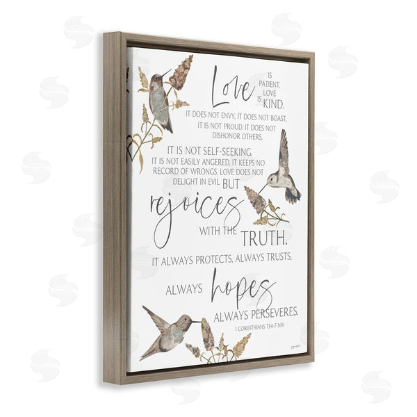 Stupell Industries Annie LaPoint | Love Is Patient Inspirational Wall Art