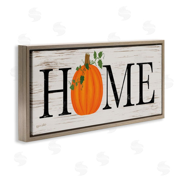 Stupell Industries Annie LaPoint | Rustic Pumpkin Home Lettering