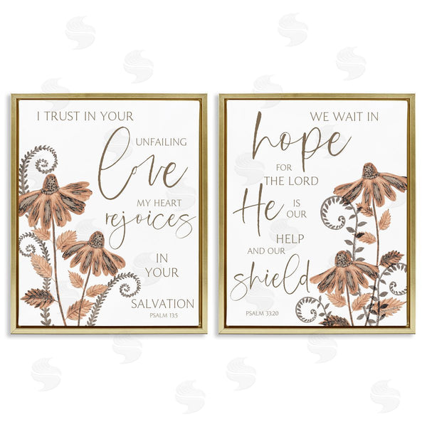 Stupell Industries Annie LaPoint | Spiritual Faith Proverbs With Flowers