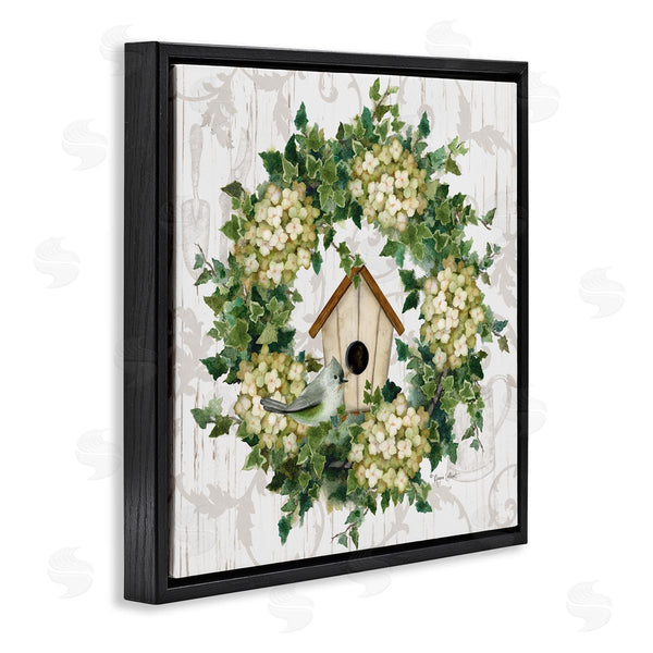 Stupell Industries Annie LaPoint | Spring Birdhouse Wreath