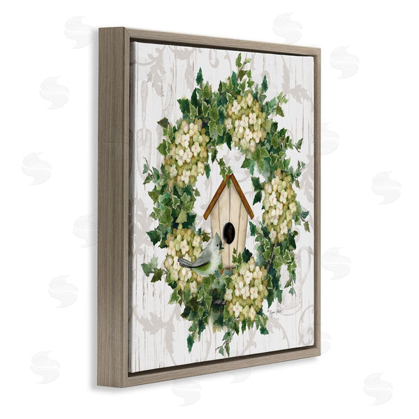 Stupell Industries Annie LaPoint | Spring Birdhouse Wreath