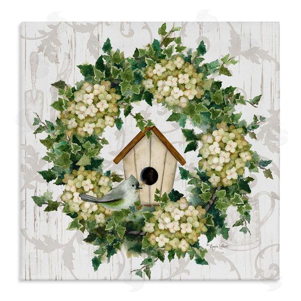 stupell industries Annie LaPoint | Spring Birdhouse Wreath