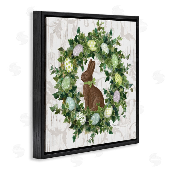 Stupell Industries Annie LaPoint | Spring Easter Egg Wreath Wall Art