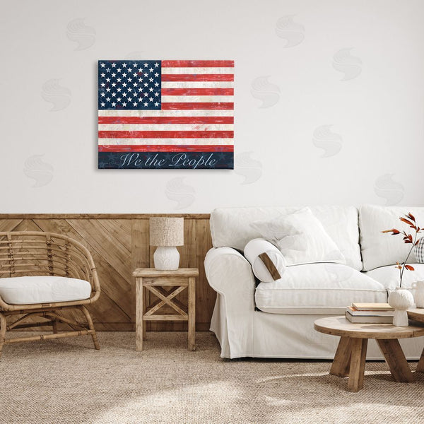 Stupell Industries Annie LaPoint | We The People Flag Wall Art