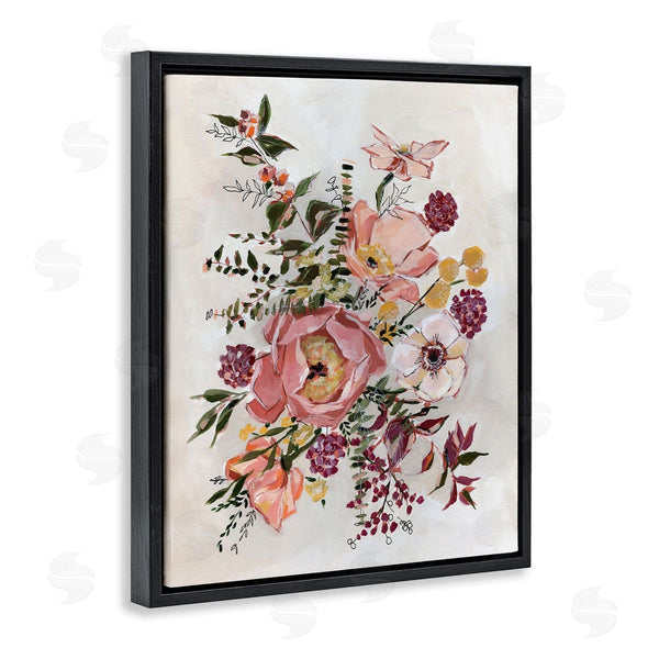 Stupell Industries Annie Quigley | Rosy Garden Blossoms Arrangement Wall Art
