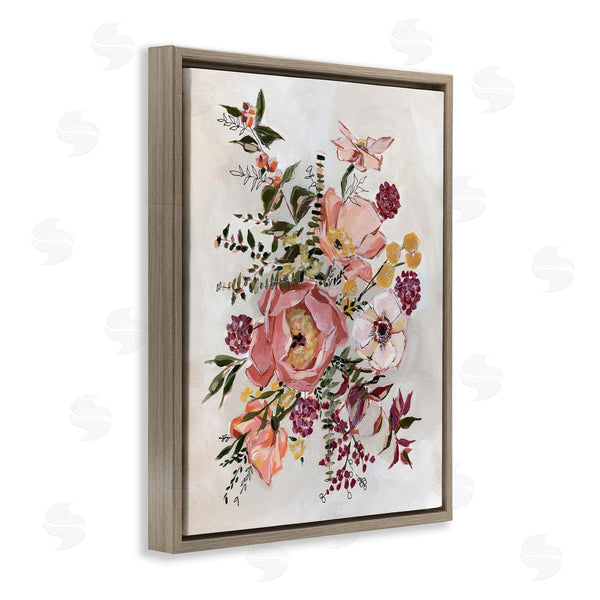 Stupell Industries Annie Quigley | Rosy Garden Blossoms Arrangement Wall Art