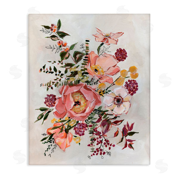 stupell industries Annie Quigley | Rosy Garden Blossoms Arrangement Wall Art