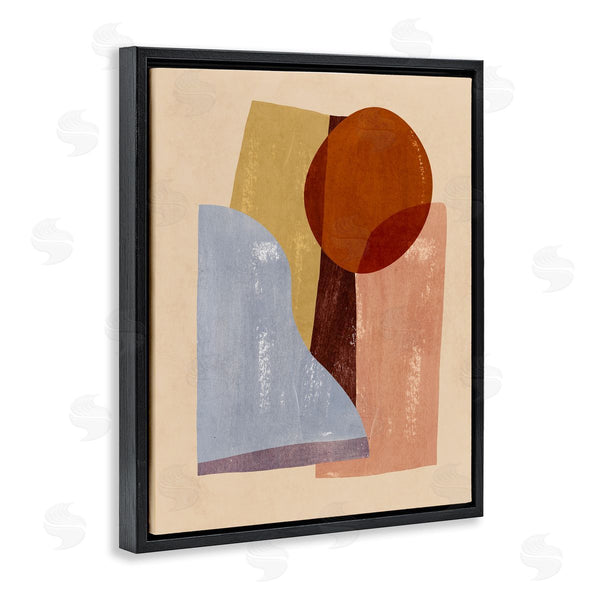 Stupell Industries Annie Warren | Abstract Colorblock Shapes Brown