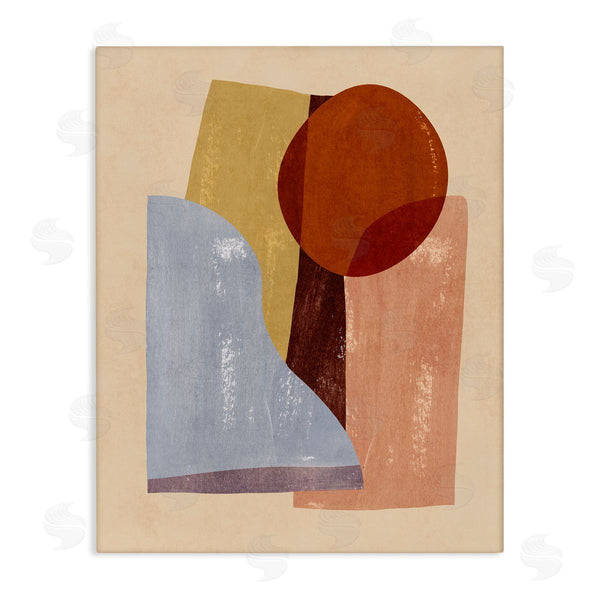 stupell industries Annie Warren | Abstract Colorblock Shapes Brown