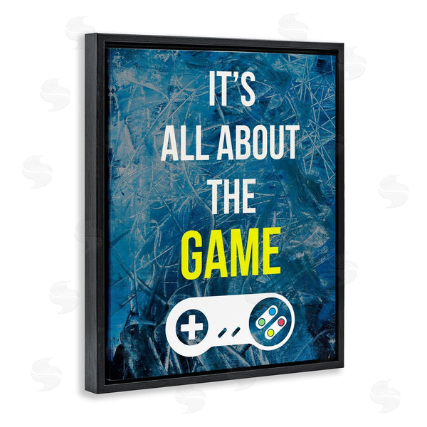 Stupell Industries Annie Warren | All About The Game Vintage Controller Gamer Sign Wall Art