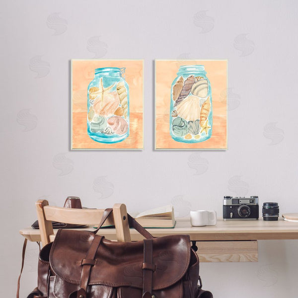 Stupell Industries Annie Warren | Beach Shells In Jar Painting Wall Art