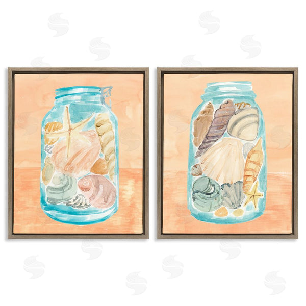 Stupell Industries Annie Warren | Beach Shells In Jar Painting Wall Art