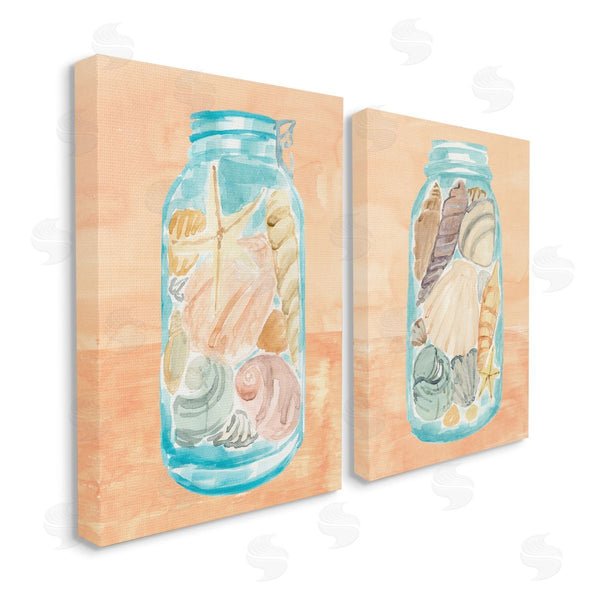 stupell industries Annie Warren | Beach Shells In Jar Painting Wall Art