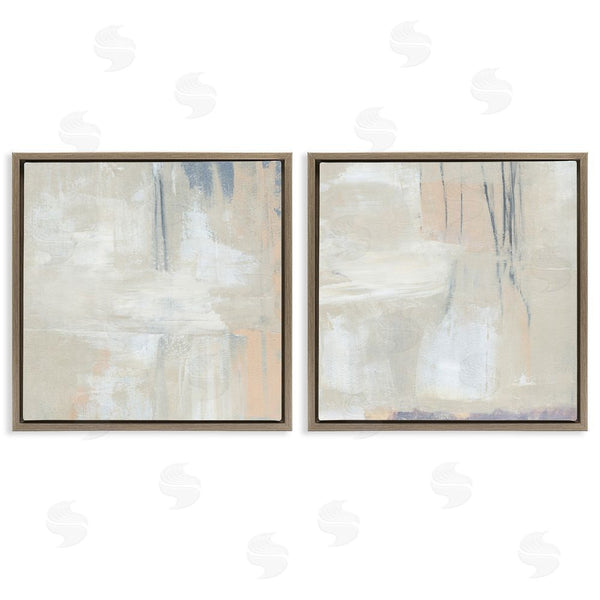 Stupell Industries Annie Warren | Beige Abstract Collage Composition Wall Art