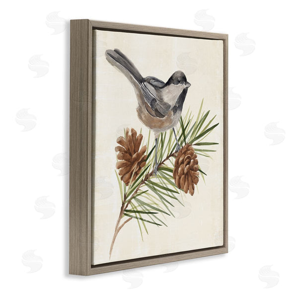 Stupell Industries Annie Warren | Bird Perched On Pine Wall Art