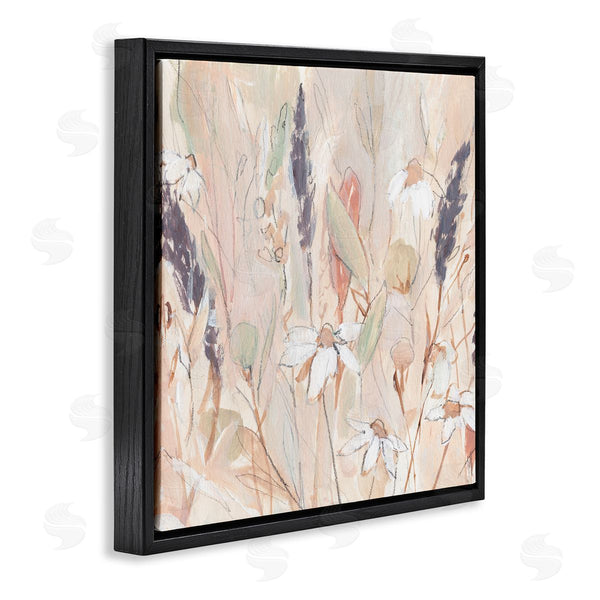 Stupell Industries Annie Warren | Blooming Wildflowers Pampas Grass Abstract Meadow Foliage Wall Art