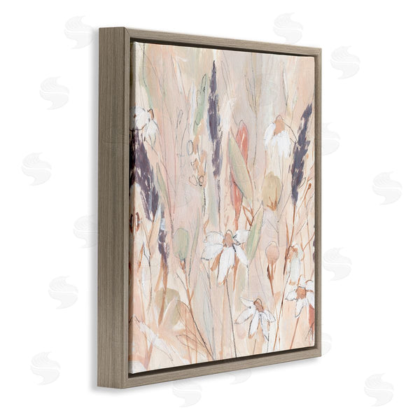 Stupell Industries Annie Warren | Blooming Wildflowers Pampas Grass Abstract Meadow Foliage Wall Art