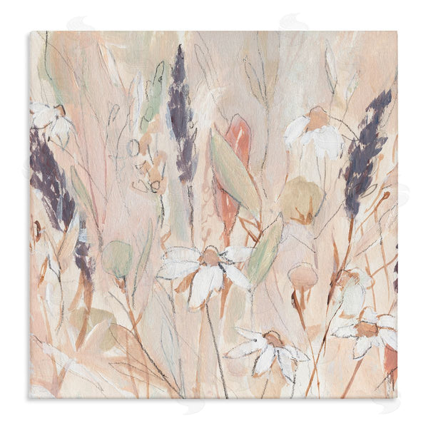 stupell industries Annie Warren | Blooming Wildflowers Pampas Grass Abstract Meadow Foliage Wall Art