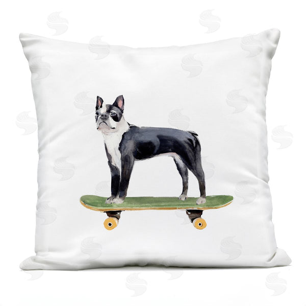 Stupell Industries Annie Warren | Boston Terroir On Skateboard Printed Throw Pillow