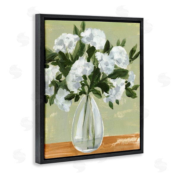 Stupell Industries Annie Warren | Casual White Floral Arrangement Bouquet Still Life Wall Art