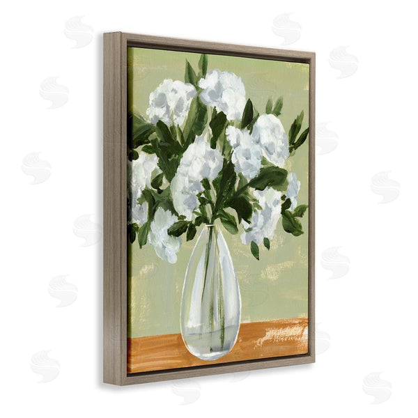 Stupell Industries Annie Warren | Casual White Floral Arrangement Bouquet Still Life Wall Art