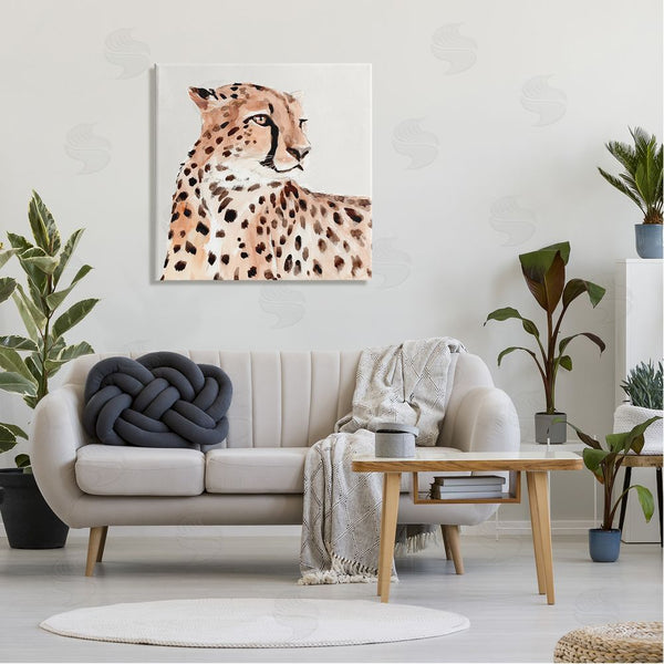 Stupell Industries Annie Warren | Cheetah Wildlife Portrait Wall Art