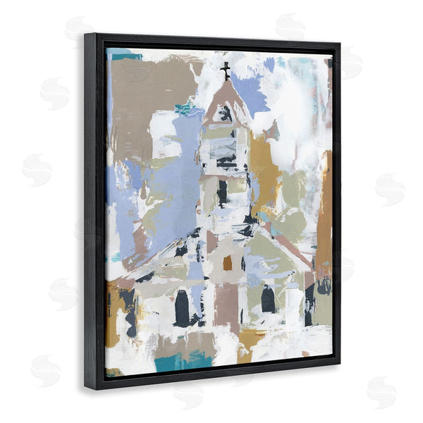 Stupell Industries Annie Warren | Church House Abstraction Distressed Vintage Detail