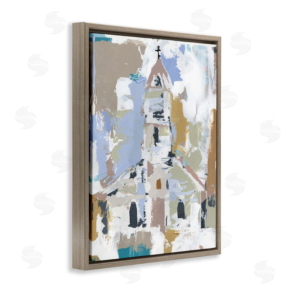 Stupell Industries Annie Warren | Church House Abstraction Distressed Vintage Detail