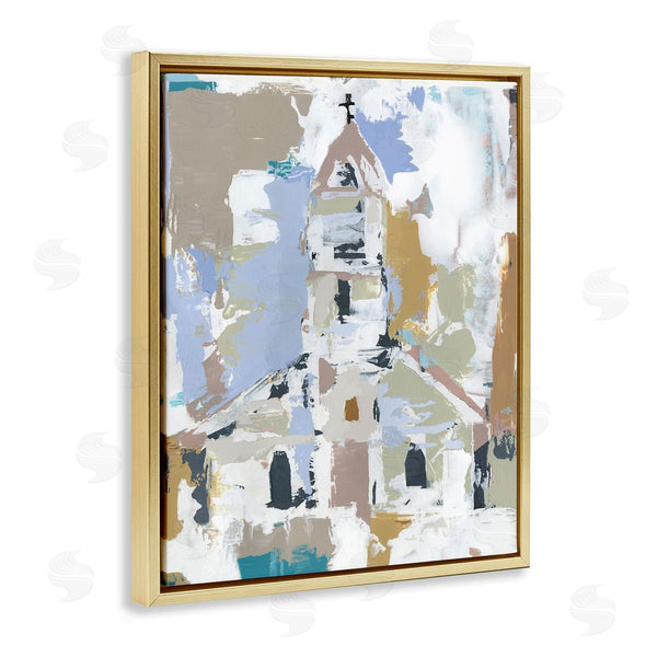 Stupell Industries Annie Warren | Church House Abstraction Distressed Vintage Detail
