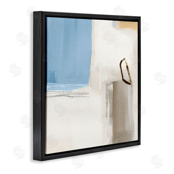 Stupell Industries Annie Warren | Contemporary Blocked Abstract Painting Circular Shape Detail Wall Art