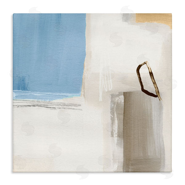 stupell industries Annie Warren | Contemporary Blocked Abstract Painting Circular Shape Detail Wall Art