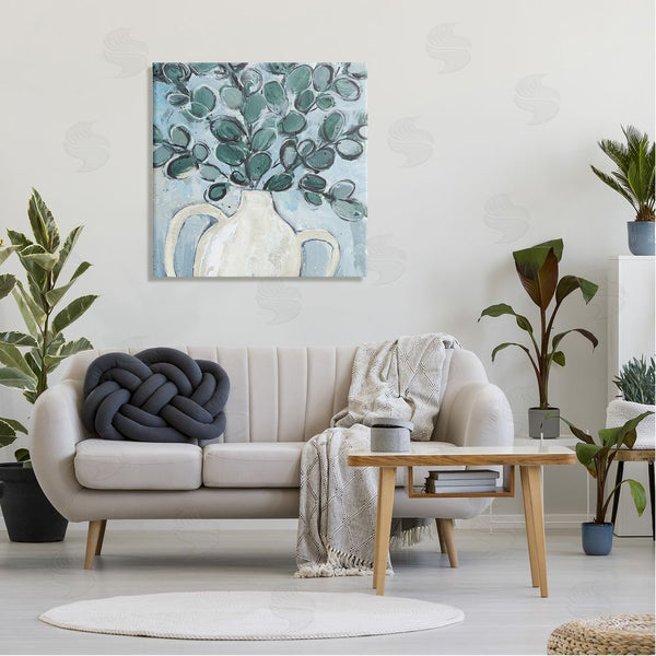 Stupell Industries Annie Warren | Contemporary Eucalyptus Herb Plant Vase Wall Art