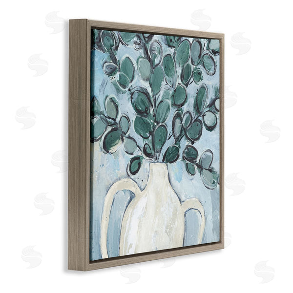 Stupell Industries Annie Warren | Contemporary Eucalyptus Herb Plant Vase Wall Art