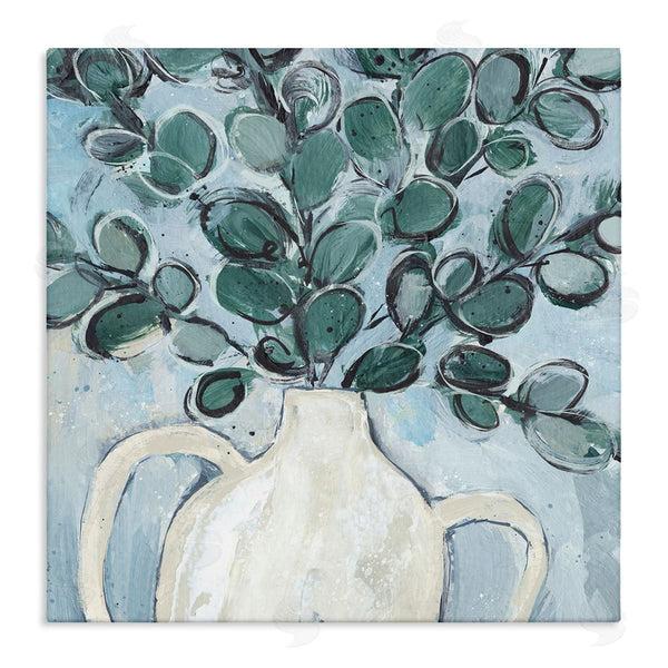 stupell industries Annie Warren | Contemporary Eucalyptus Herb Plant Vase Wall Art
